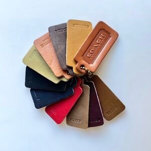 🏷️ Vintage Coach Glove Tanned Leather Color Swatch samples
